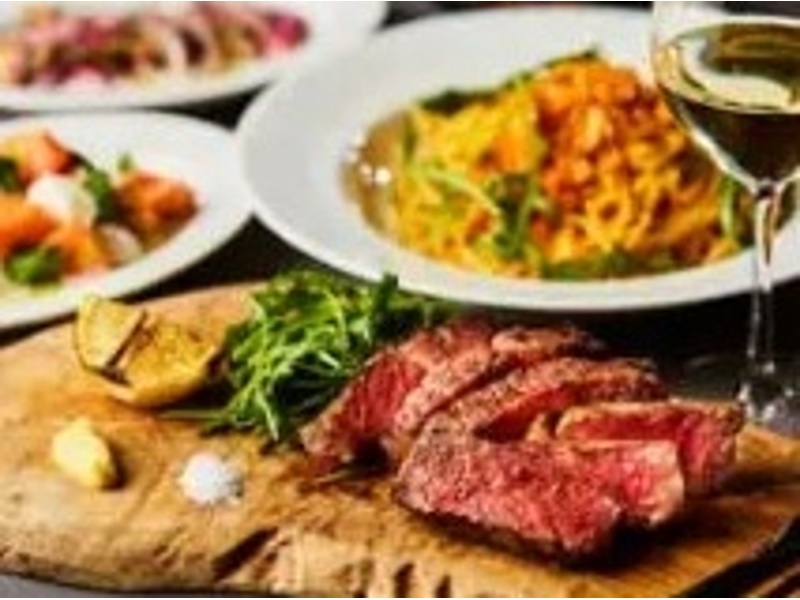 ■Premiumコース・ドルチェ付■和牛と魚のWメイン、トリュフ等全8品【2.5時間飲み放題付】9500円（11/5～）