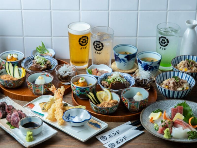 ボンドを楽しむ6500円宴会プラン120分飲み放題付き