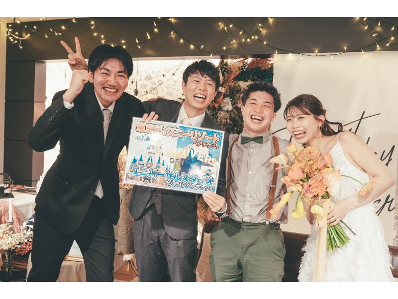 会場完全貸切【幹事代行Plan】司会や景品付き幹事代行♪新郎新婦自己負担0円
