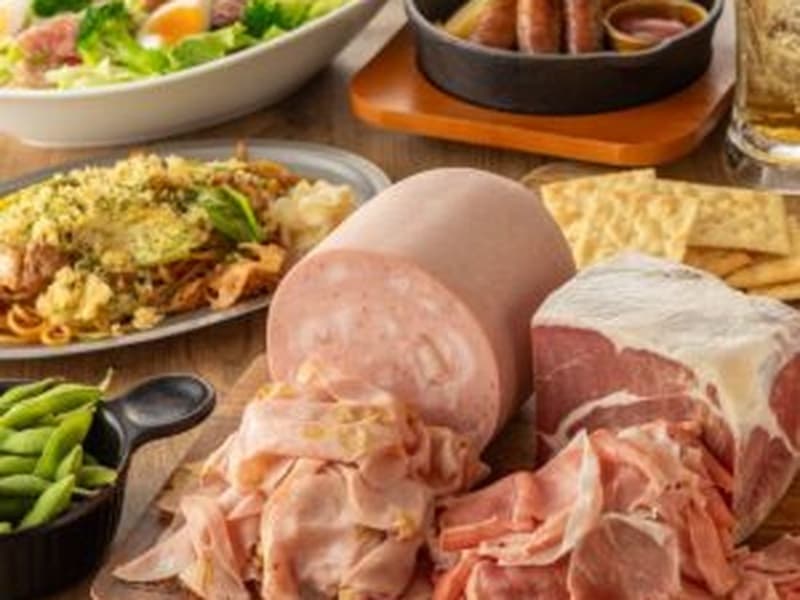 【2時間飲み放題付き】切り出しハムが食べ放題の全6品コース