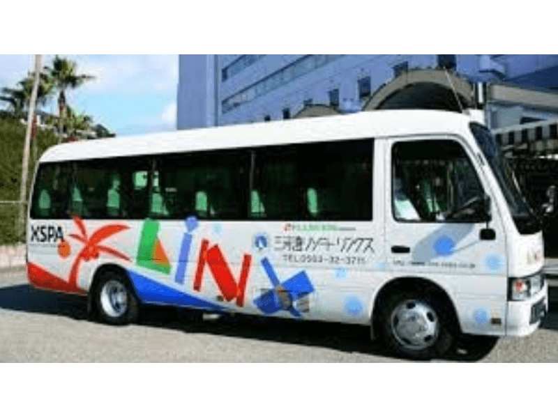 送迎バス
１５名様以上の乗車では、愛知県内送迎バスをご用意いたします。