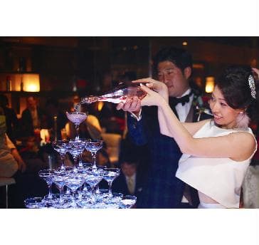 シャンパンタワー、キャンドルサービスなど演出各種ご用意、お手配させて頂きます。新郎新婦様、幹事様のイメージを形にするお手伝いをさせていただきます。何でもご相談下さい