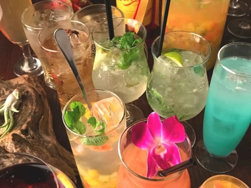 カクテルやソフトドリンクの種類が豊富です。