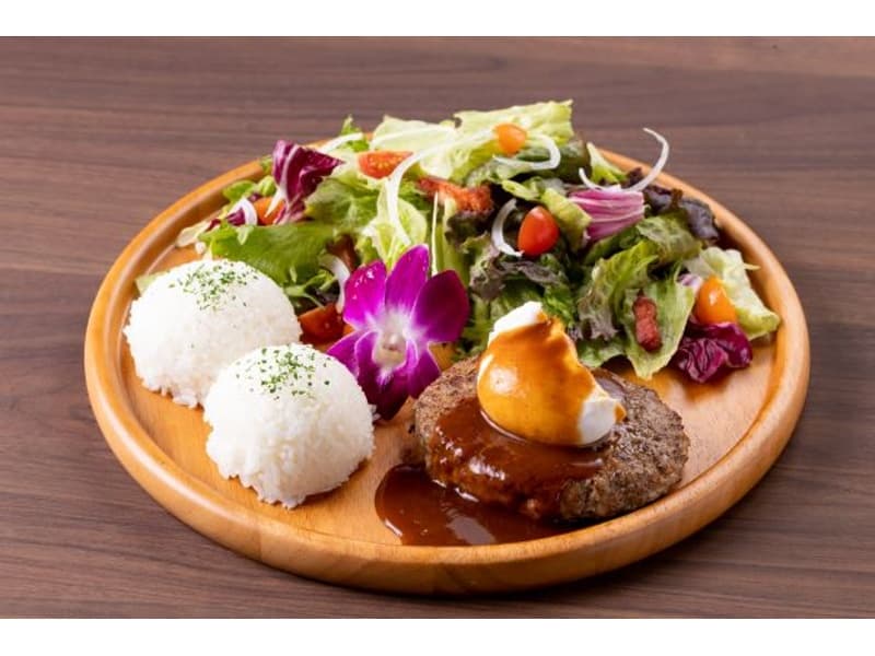 ハワイといえばロコモコ！
ジューシーなハンバーグをデミグラスソースでどうぞ。