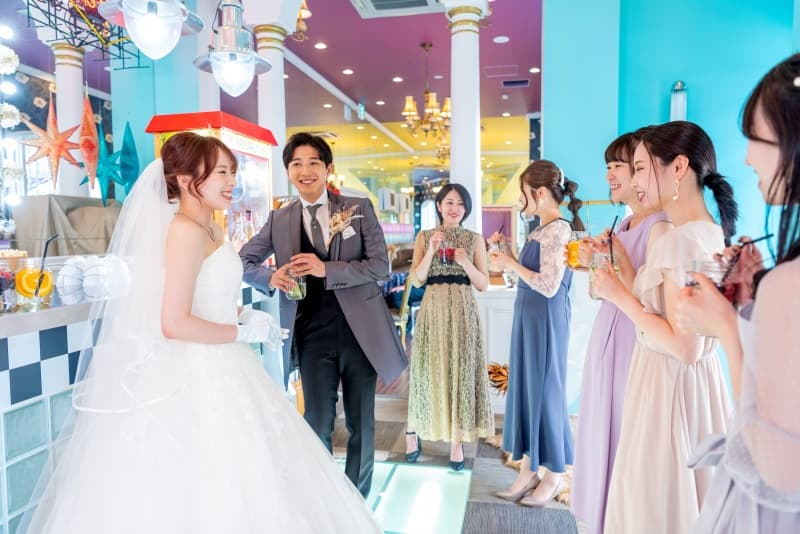【結婚式二次会】プロジェクションマッピング付き！パーティープラン