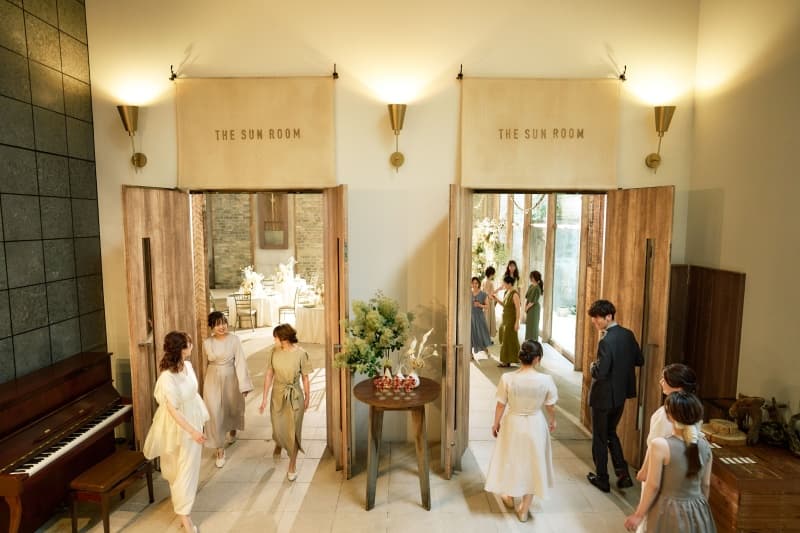 会場出入口もTHINGSのコンセプトらしい創りに…