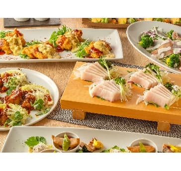 《個室確約》【味わいコース】全7品 2時間飲放題付 4730円⇒4300円(税込)