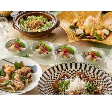 【あおいコース】全7品 2時間飲放付 5830円⇒5300円(税込)