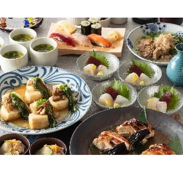 【あかつきコース】全9品 2時間飲放題付5280円⇒4800円(税込)