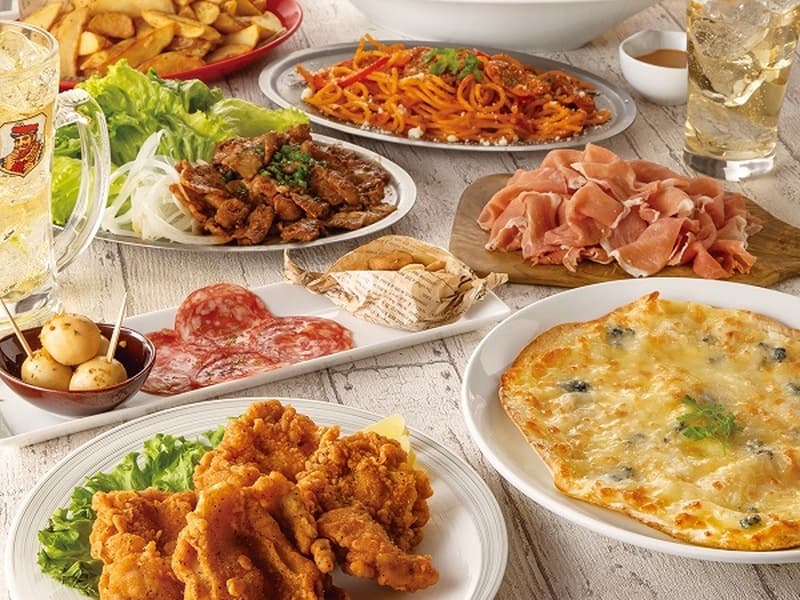 【2時間飲み放題付き】名物フライドチキンなど全9品のスタンダードコース