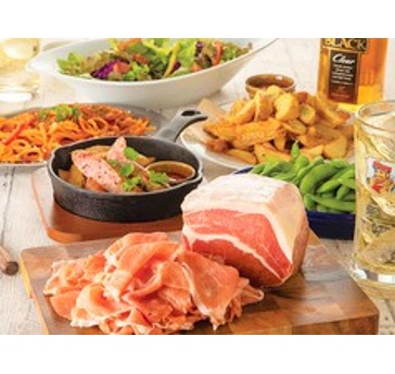 【生ハム食べ放題コース】2時間飲み放題付き3300円⇒3000円(税込)