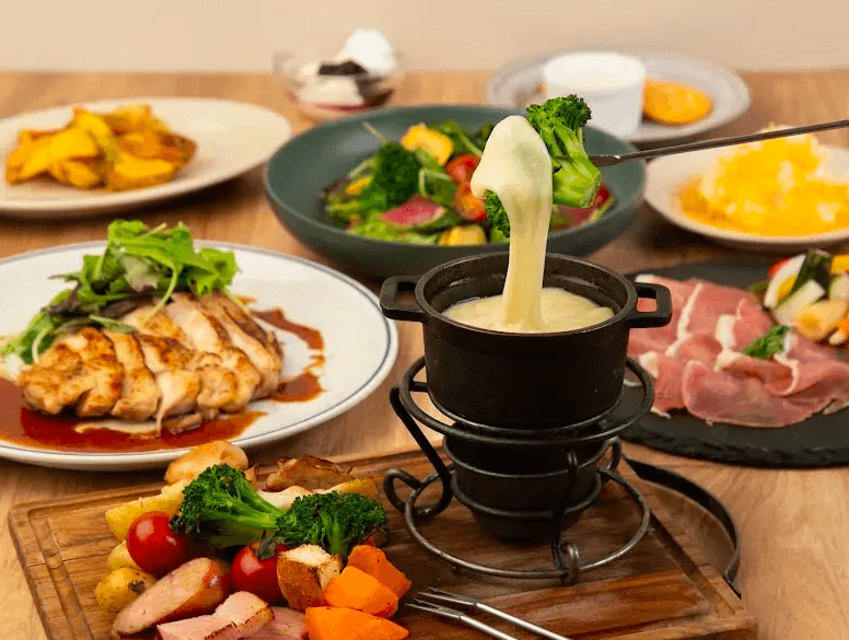【スタンダード貸切パーティープラン】全6品2時間飲み放題付き前菜×チキングリル×チーズ屋さんのスイーツなど