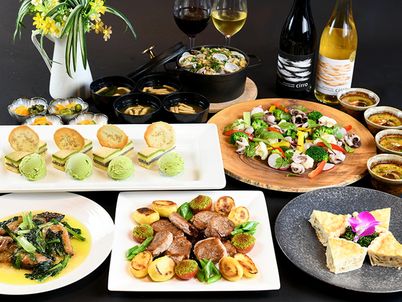 【飲み放題付】13Fテラスのパーティプラン(豚フィレ肉のソテーのコース)