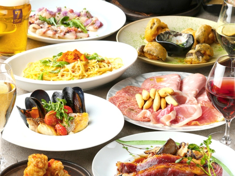 【プレミアムな時間】舞鶴港直送！旬魚のポワレに京鴨ロースのグリルを堪能 飲み放題付き