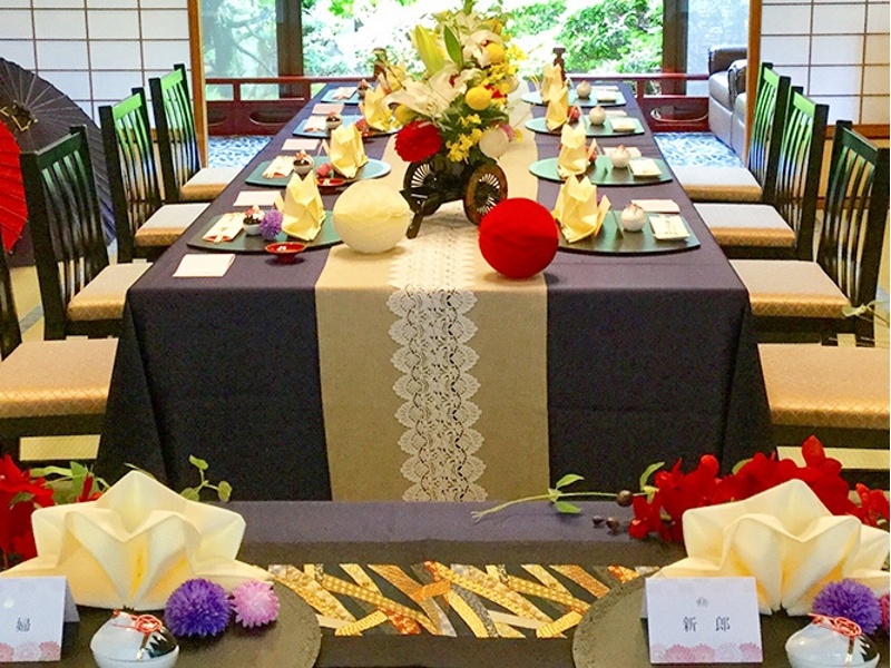 【個室食事処】葵:お座敷、イステーブルとどちらにも対応可能な会場です。