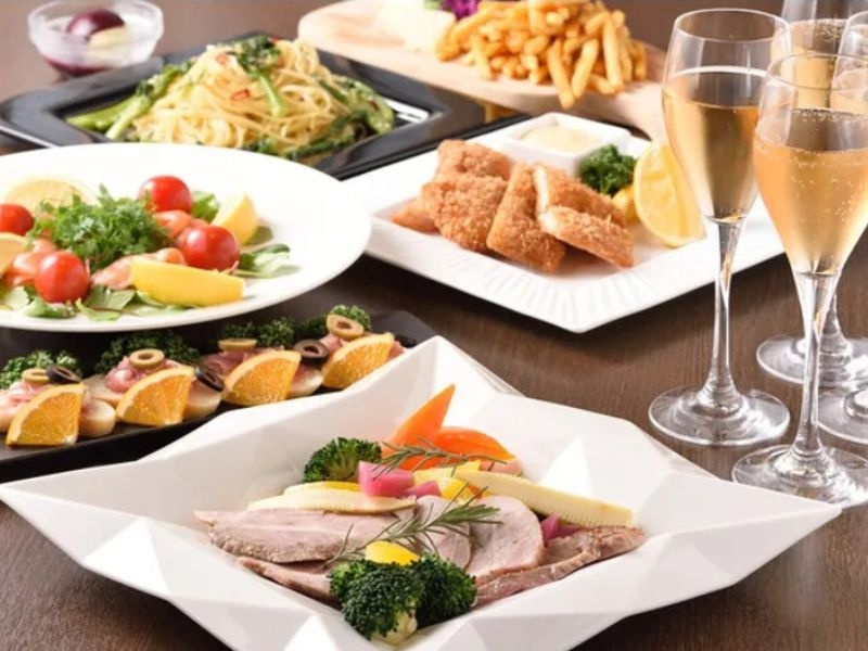 【お得なライトプラン！】ビッフェ4品+フリードリンク4,000円