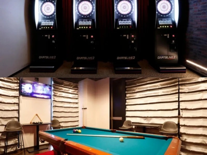 ダーツ・カラオケ・ビリヤード・ボードゲームなどお楽しみいただけるコンテンツをご用意いたしました！