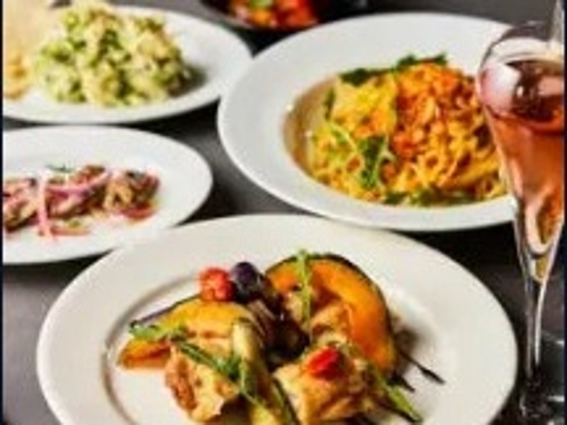 ■grigioコース・ドルチェ付■季節野菜、お肉、パスタなど充実の全6品 ※コースのみ 5300円（11/5～）