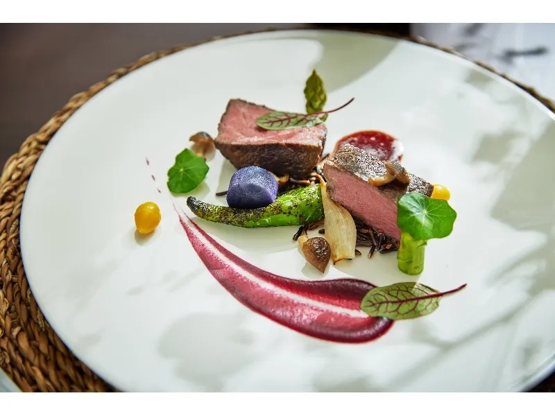 本格的なフレンチのコース料理