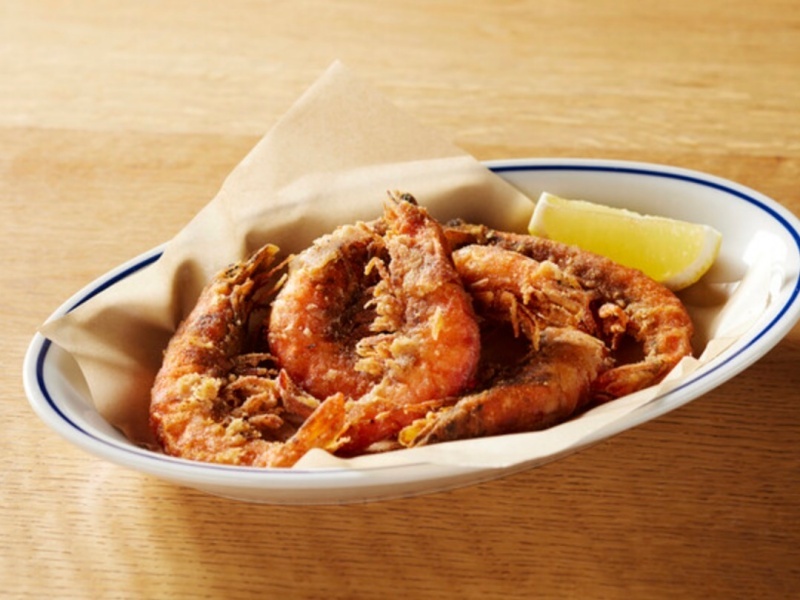 【お料理(例)】
ソフトシェルシュリンプの スパイシーフリット