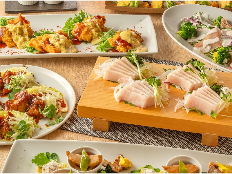 《個室確約》【味わいコース】全7品 2時間飲放題付 4730円⇒4300円（税込）