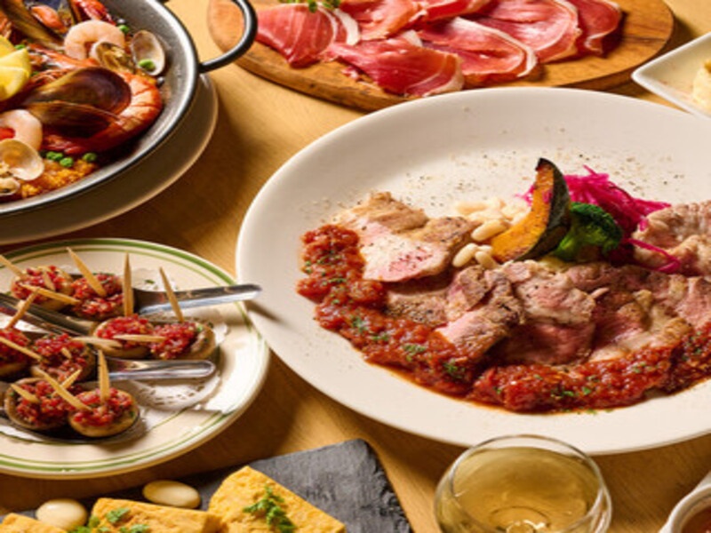 ★★パエリア&イベリコ豚コース★★7,000円(税込) ※スタンダード飲み放題2H※ビール・スパークリングワイン・サングリアなど♪