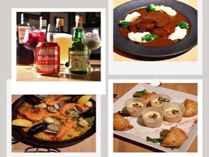 ★★パエリア&牛タンシチューコース★★9,000円(税込) ※グレードアップ飲み放題2H付※クラフトビール2種・スペインビール・スパークリングワイン・サングリア含むスペ