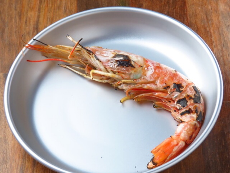 名物!「有頭赤海老塩焼き」