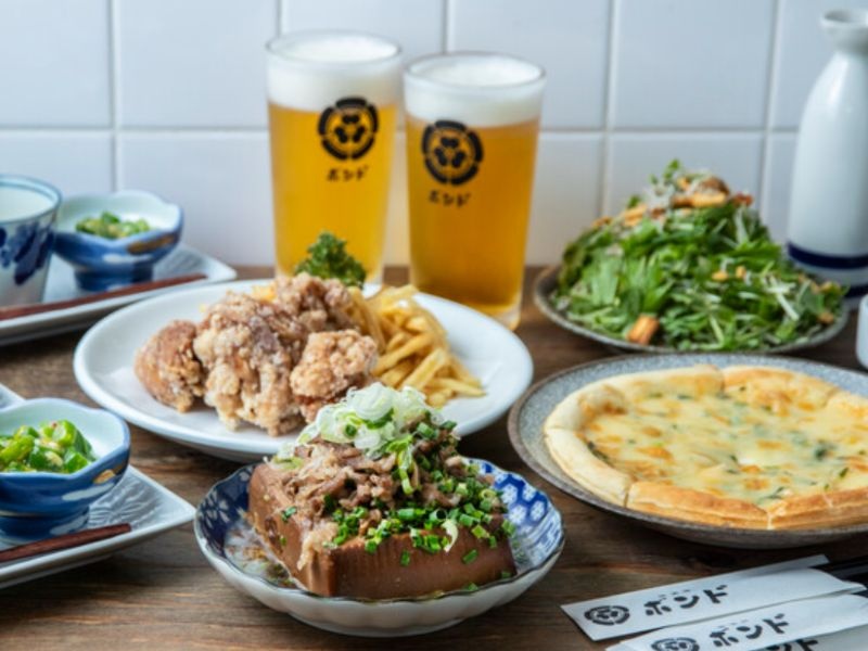 昼呑みをボンドで楽しむ3000円宴会プラン120分飲み放題付き