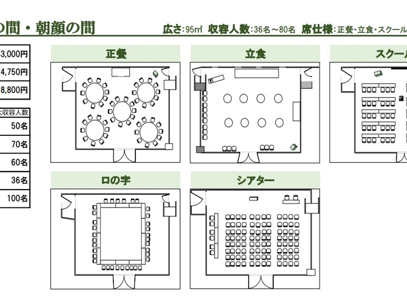 様々なレイアウト変更可能が可能です