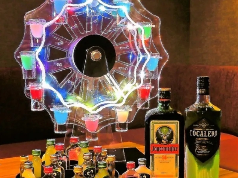 【七色に光る回転式のショット観覧車】選べるショット♪