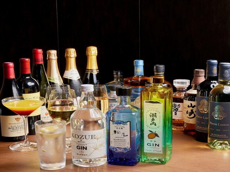 ジャパニーズウィスキーやジンが充実！単品飲み放題もご用意