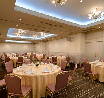 2F宴会場ローズ一例
　円卓会食