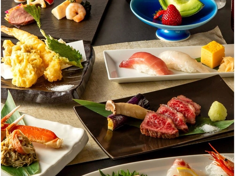 【和洋折衷コース】全9品 2時間飲み放題付 7700円⇒7000円（税込）