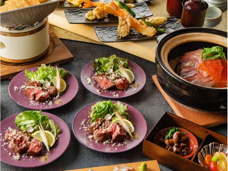 《個室確約》【厳選懐石コース】全8品 2時間飲み放題付 8470円⇒7800円（税込）