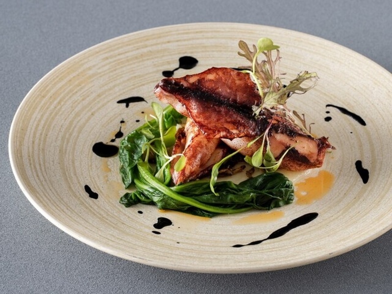 イカとキノコのソテー