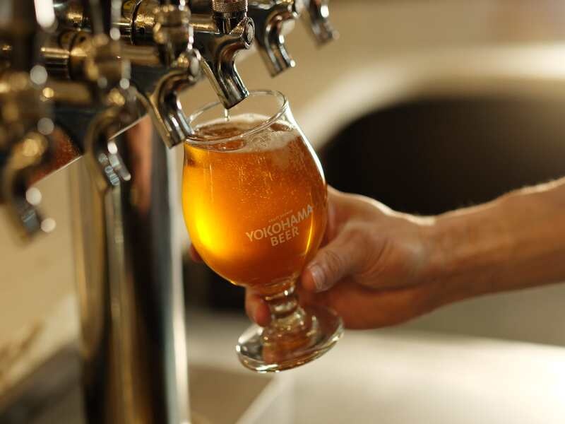 横浜ビール直営！
出来たてビールをお楽しみ下さい！