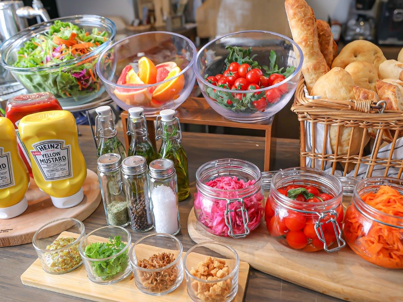 朝食ビュッフェ