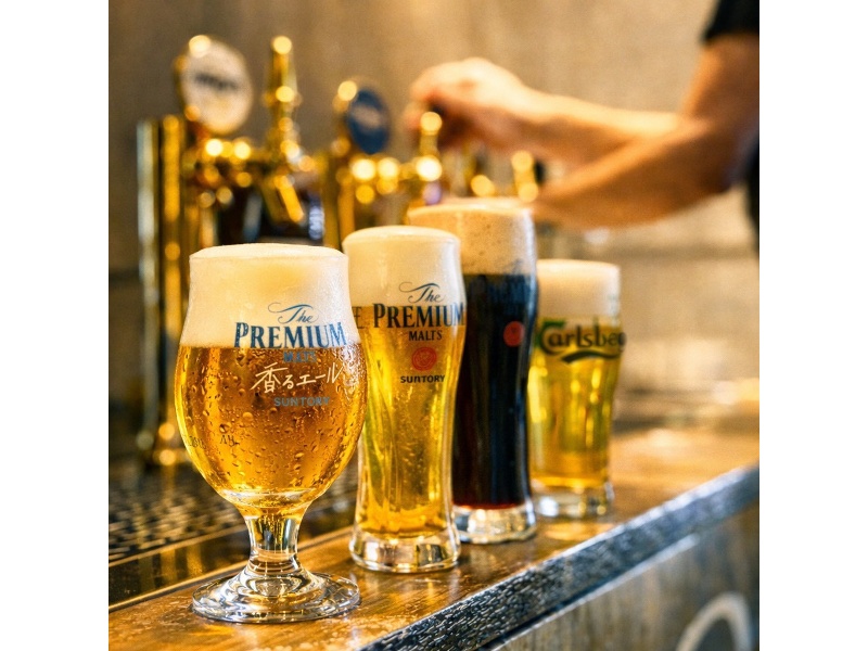 ドリンクはセルフサービスで飲み放題！