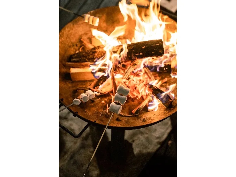 焚き火マシュマロも人気