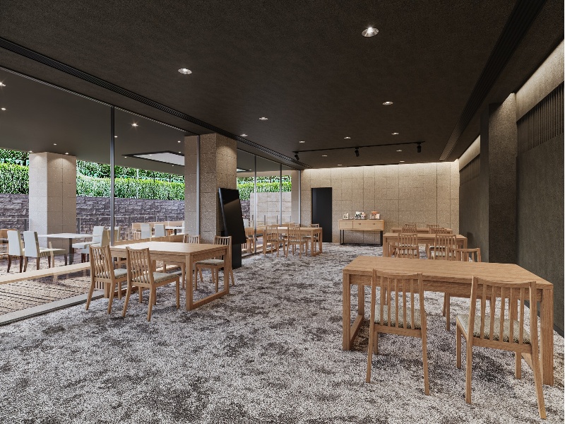 宴会場 鶴
着席:35名
立食:50名
シアター:50名
スクール:24名
