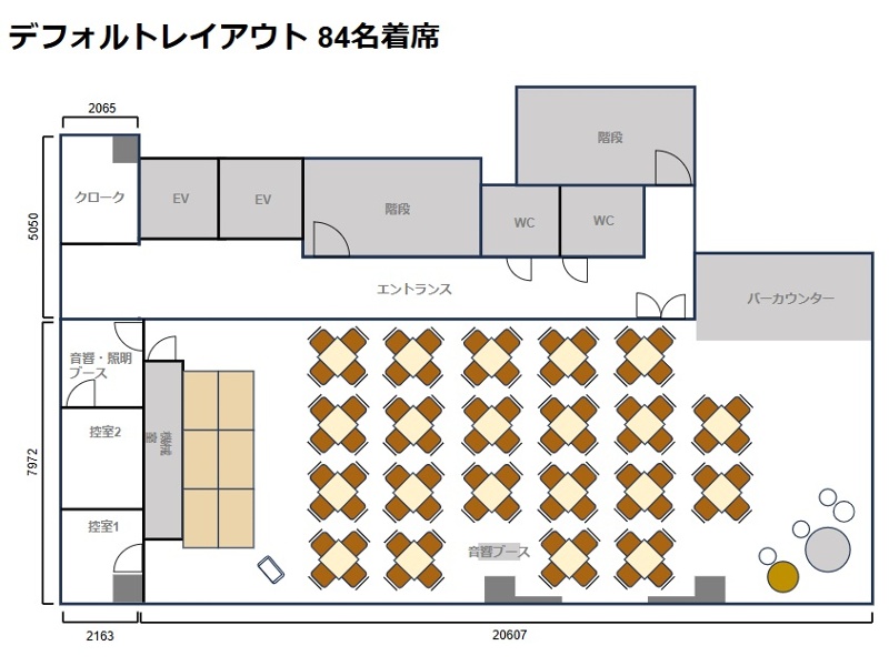 【グレイドパーク新橋(銀座口)8F】平面図